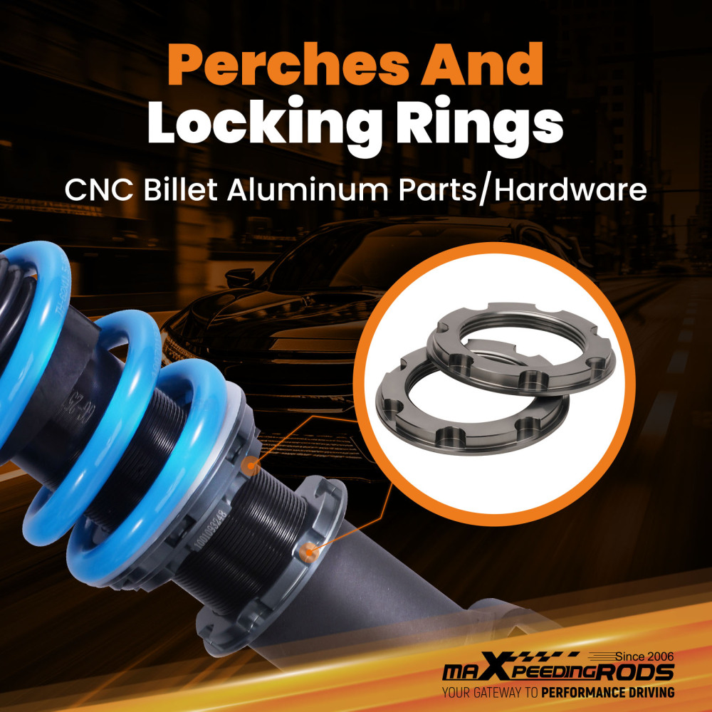 24 Level Adjustable Coilovers Lowering Kit compatible for Chevrolet Corvette C6 2005-2013