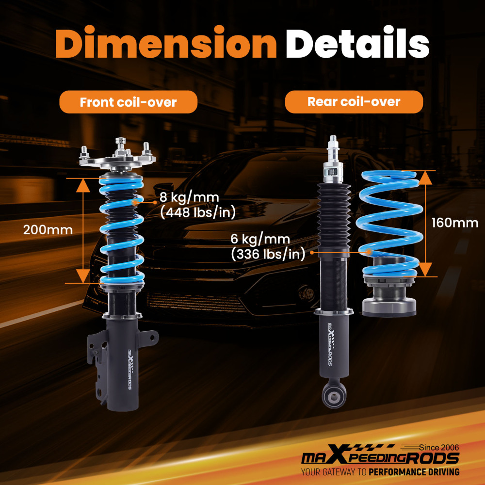 Coilovers Suspension Kit compatible for Toyota Camry 2018-2023 XV70 3.5 Sedan