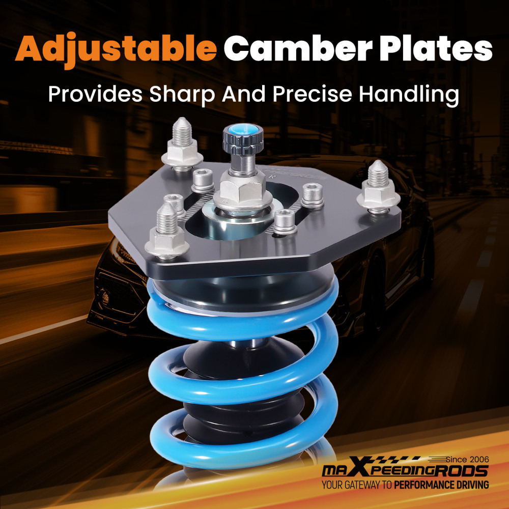 MaXpeedingrods T6 Coilovers 24 Level Adjustable compatible for Toyota Camry SE XSE 2012-17