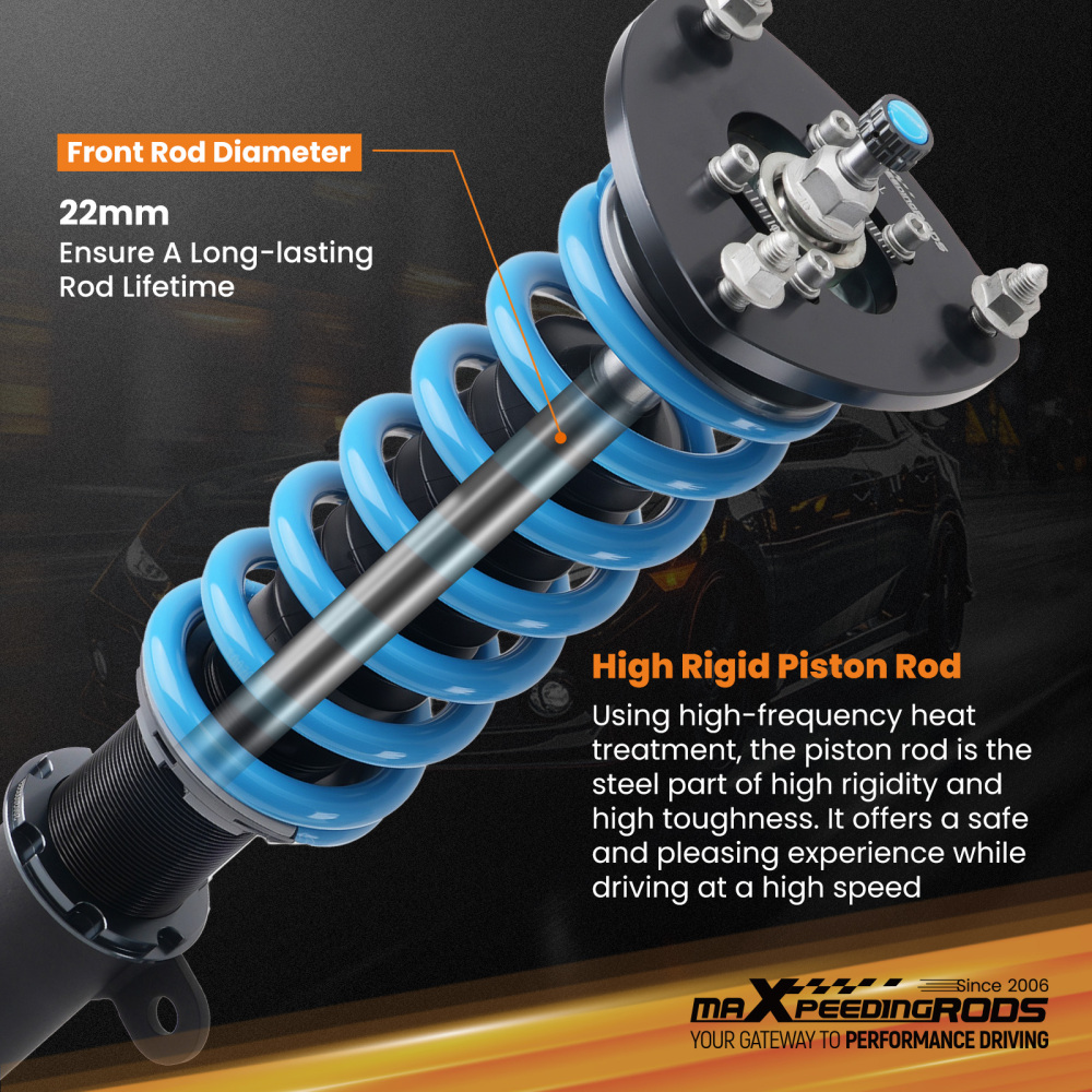 24 Ways Coilovers Damping Adjustable compatible for Toyota Camry2002-2006 ACV30/MCV30
