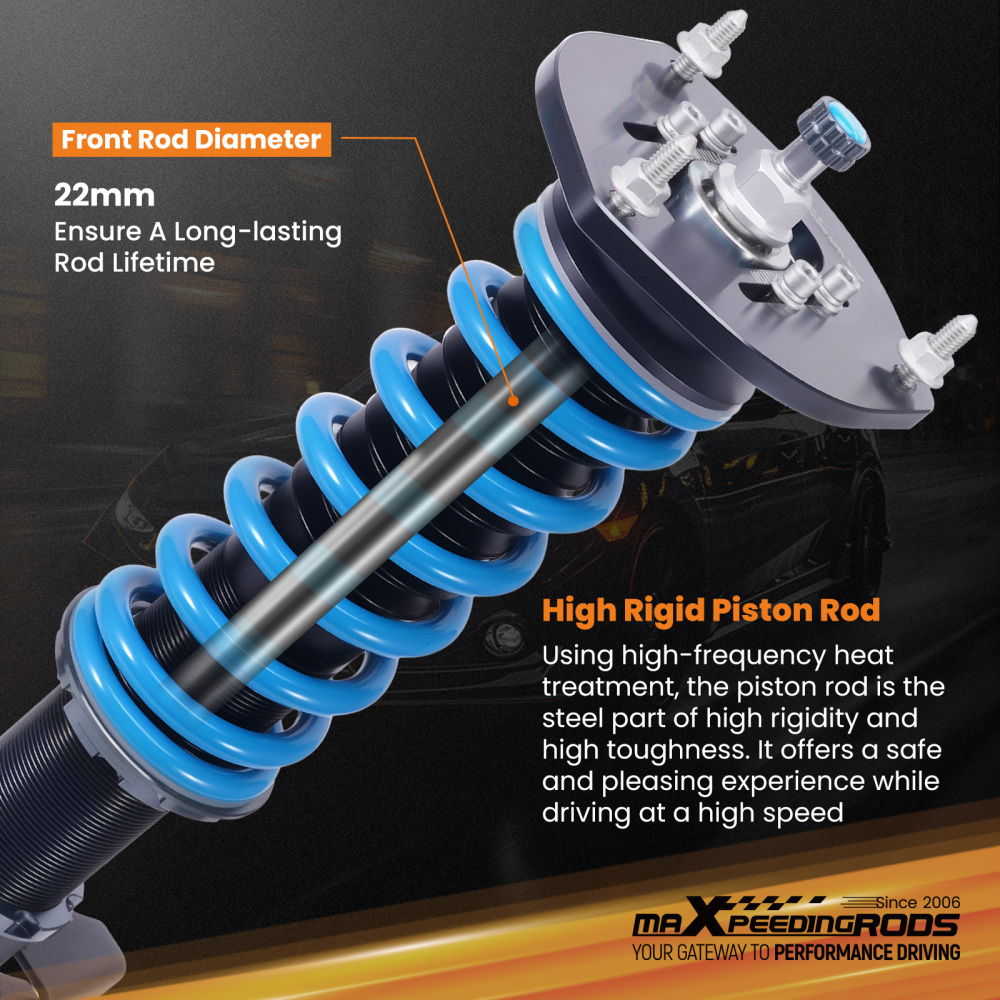 24 Way Damping Adjustable COILOVERS Suspension Kit FOR 16-25 compatible for CHEVROLET CAMARO