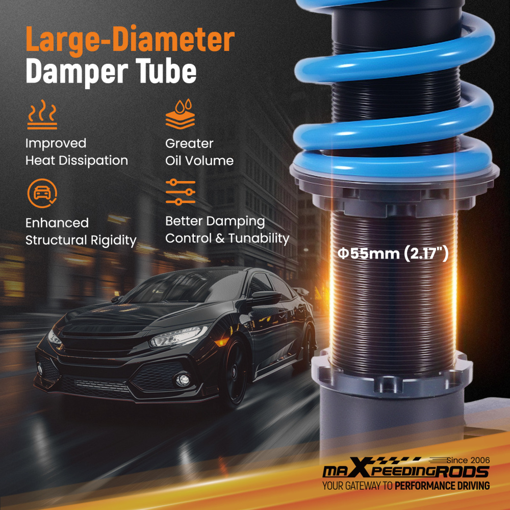 24 Way Damping Adjustable COILOVERS Suspension Kit FOR 16-25 compatible for CHEVROLET CAMARO