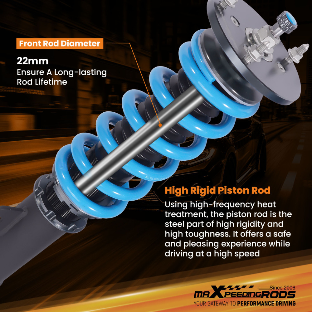 Maxpeedingrods T6 Coilovers 24 Way Damper Struts compatible for Dodge Challenger 11-22 RWD