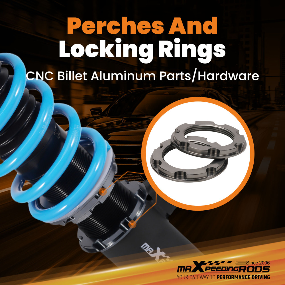 MaXpeedingrods COT6 Coilover Damper Kit compatible for Honda Civic Hatchback 2016-2021 FK