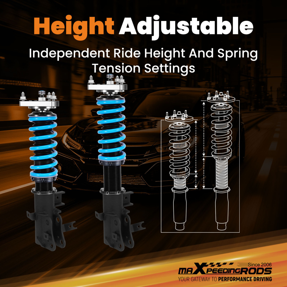24 Level Damper Coilovers Lowering Suspension Kit compatible for HONDA CIVIC SI 12-13