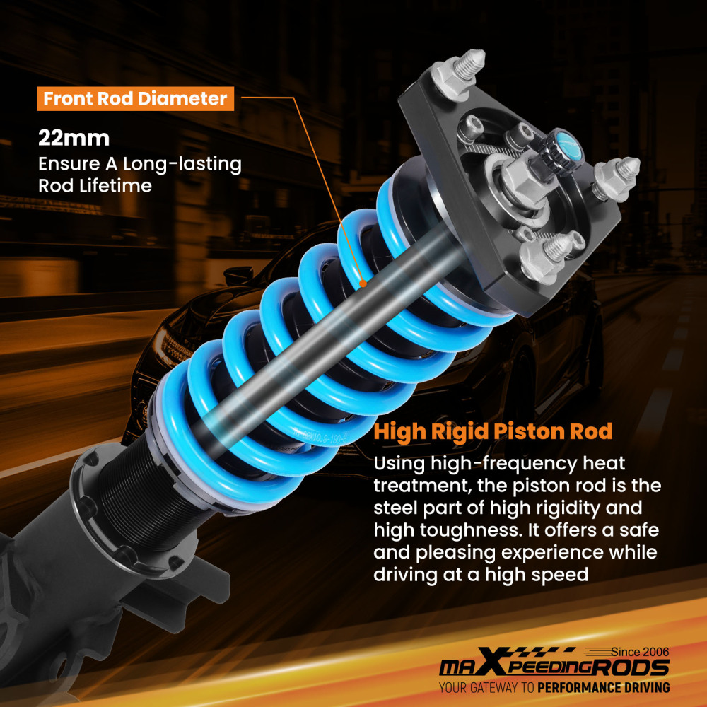 24 Level Damper Coilovers Lowering Suspension Kit compatible for HONDA CIVIC SI 12-13