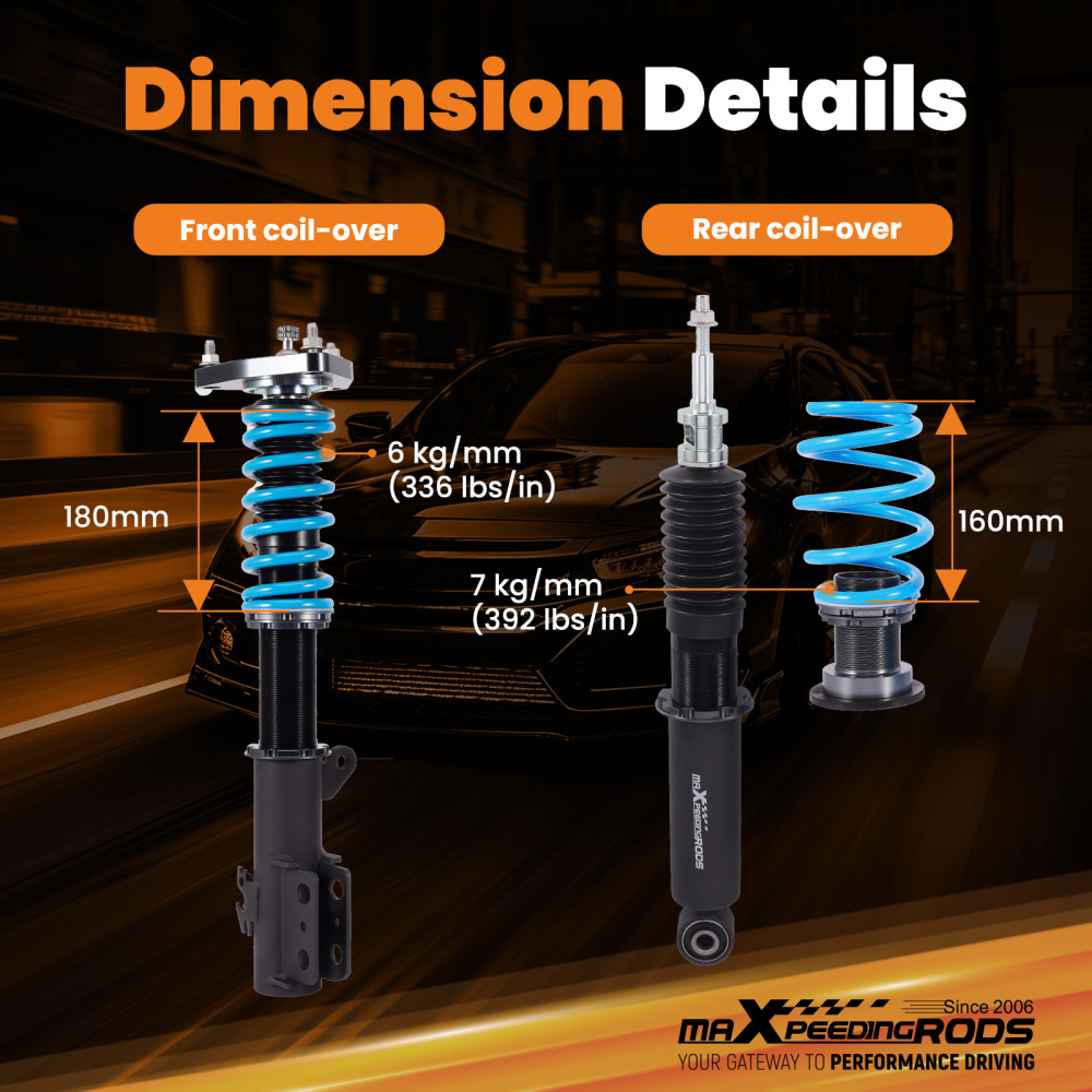 Coilovers Lowering Kit compatible for Toyota Corolla E210 2020-2025 Sedan Hatchback