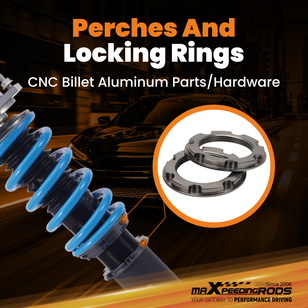 T6 Coilover Damper Springs compatible for Toyota Corolla E80 1983-1987 AE86