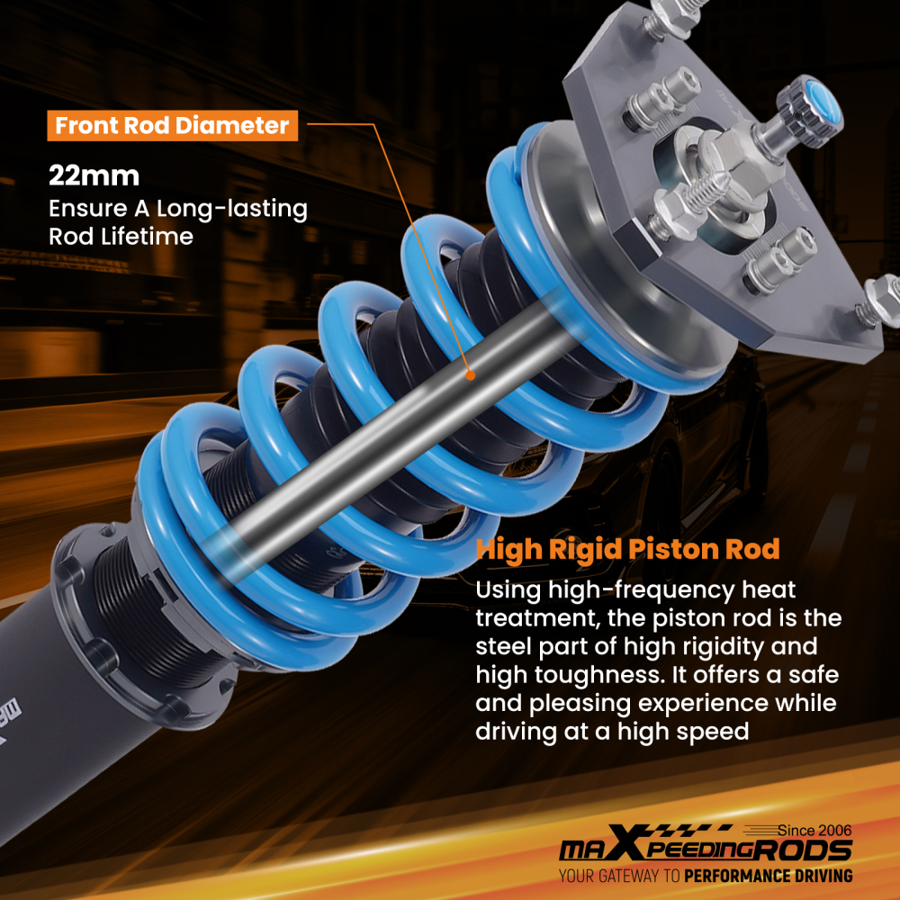 T6 Coilover Damper Springs compatible for Toyota Corolla E80 1983-1987 AE86