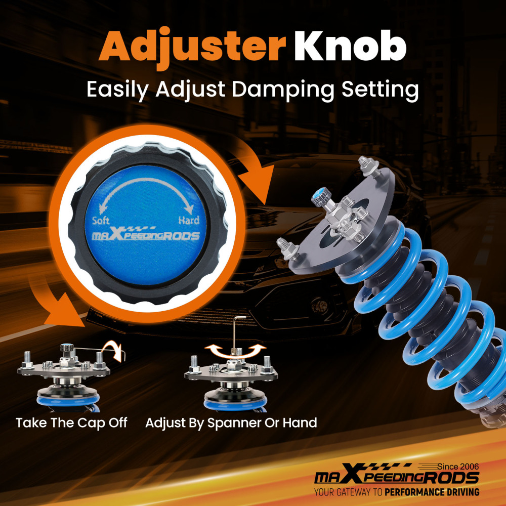 MaXpeedingrods T6 Coilovers Lowering Kit compatible for Subaru XV Crosstrek 2018-Current