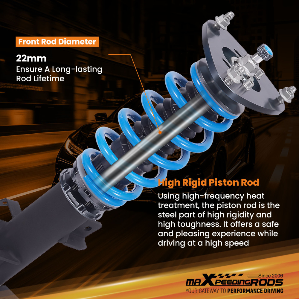 MaXpeedingrods T6 Coilovers Lowering Kit compatible for Subaru XV Crosstrek 2018-Current