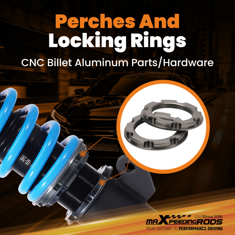 MaXpeedingrods 24 Way Adjustable Dampening Coilovers For 16-19 compatible for Chevrolet Cruze