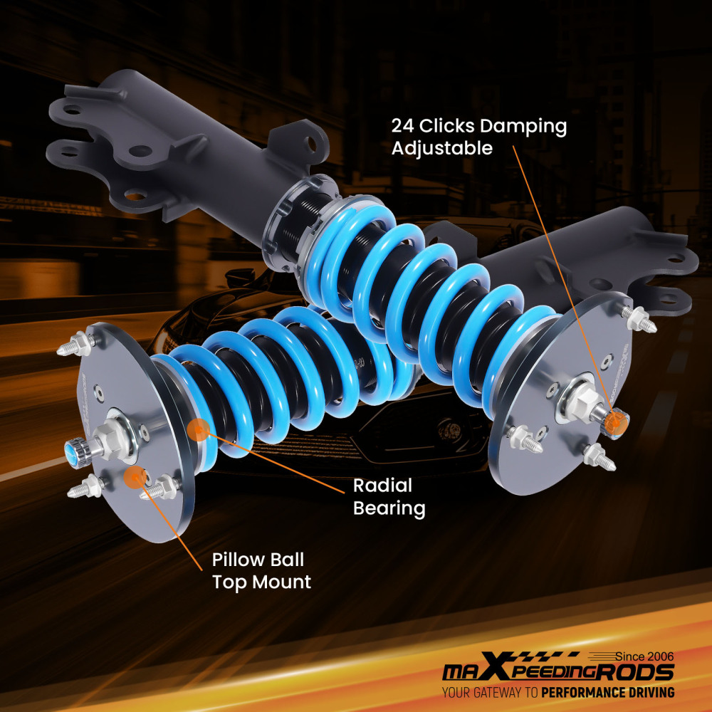 MaXpeedingrods 24 Way Adjustable Dampening Coilovers For 16-19 compatible for Chevrolet Cruze