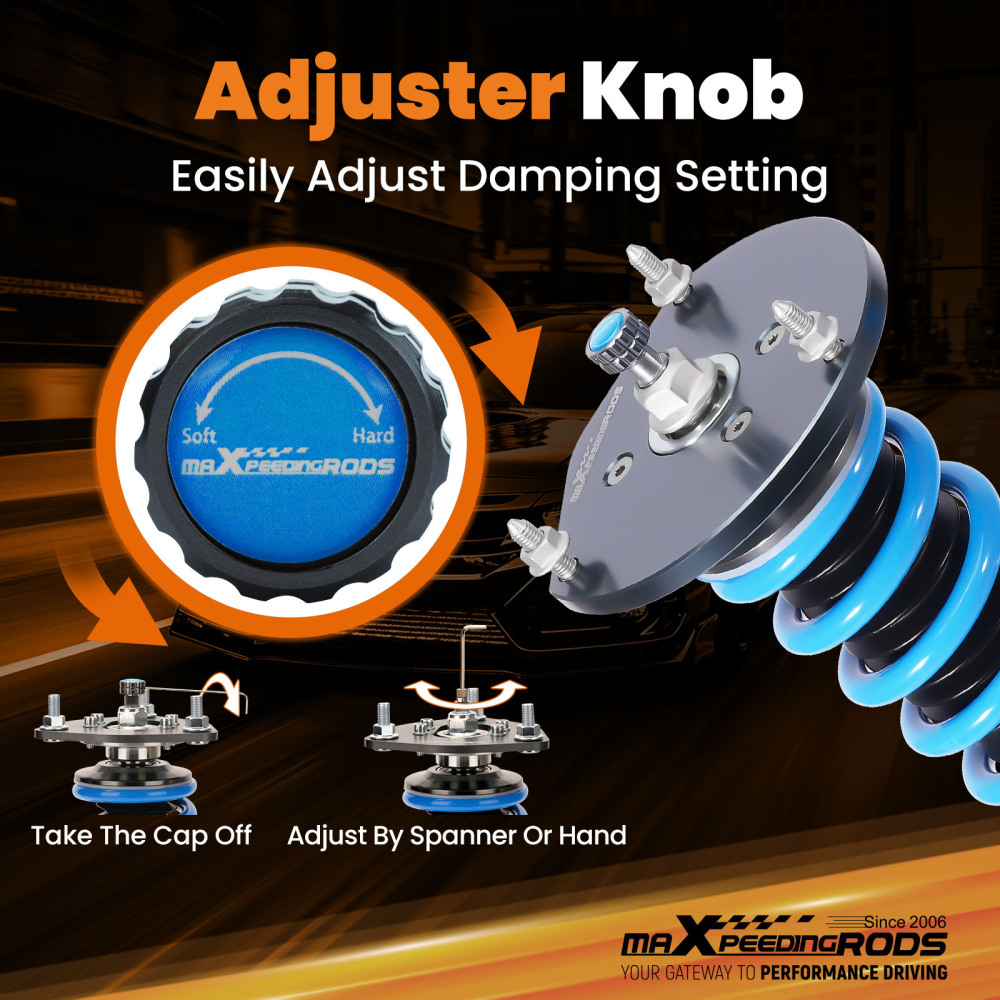 MaXpeedingrods 24 Way Adjustable Dampening Coilovers For 16-19 compatible for Chevrolet Cruze