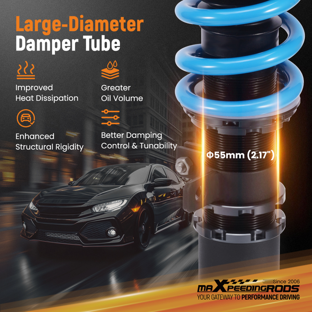 MaXpeedingrods T6 Coilovers Lowering Kit compatible for Chevrolet Cruze 2009-2015