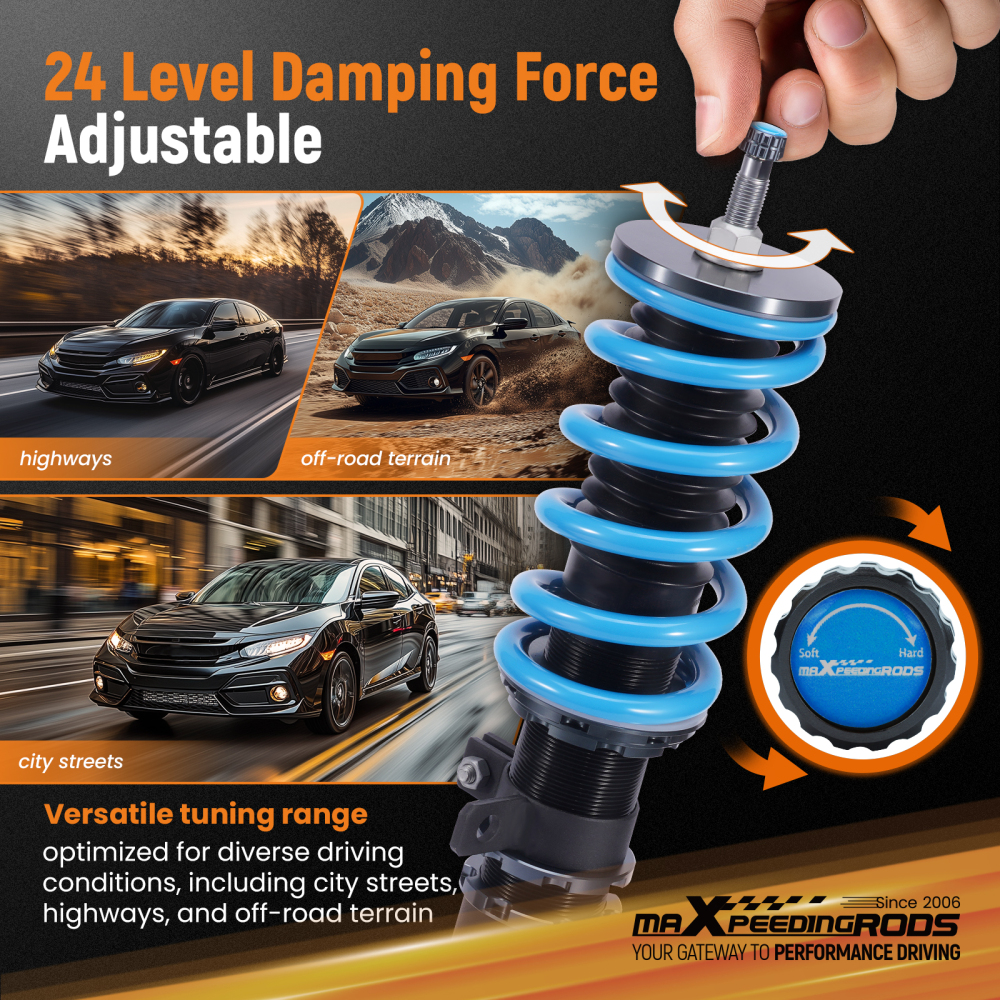 MaXpeedingrods T6 Coilovers Lowering Kit compatible for Chevrolet Cruze 2009-2015