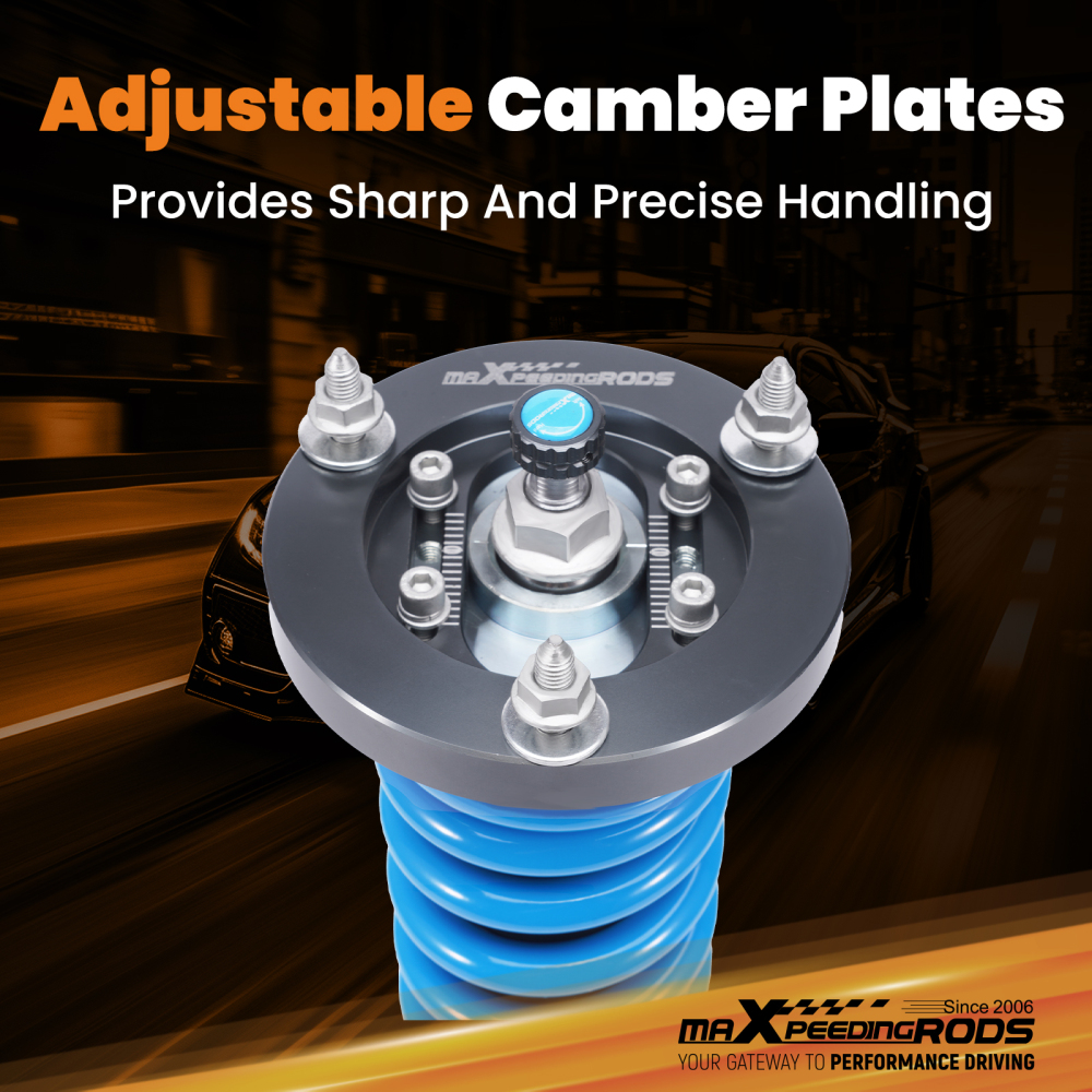 MaXpeedingrods T6 Coilovers 24 Level Damper compatible for BMW 3-Series AWD E46 325xi 330xi
