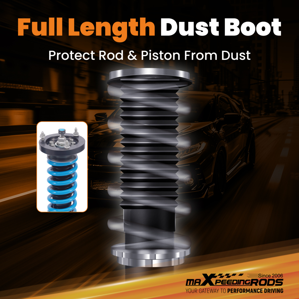 MaXpeedingrods T6 Coilovers 24 Level Damper compatible for BMW 3-Series AWD E46 325xi 330xi