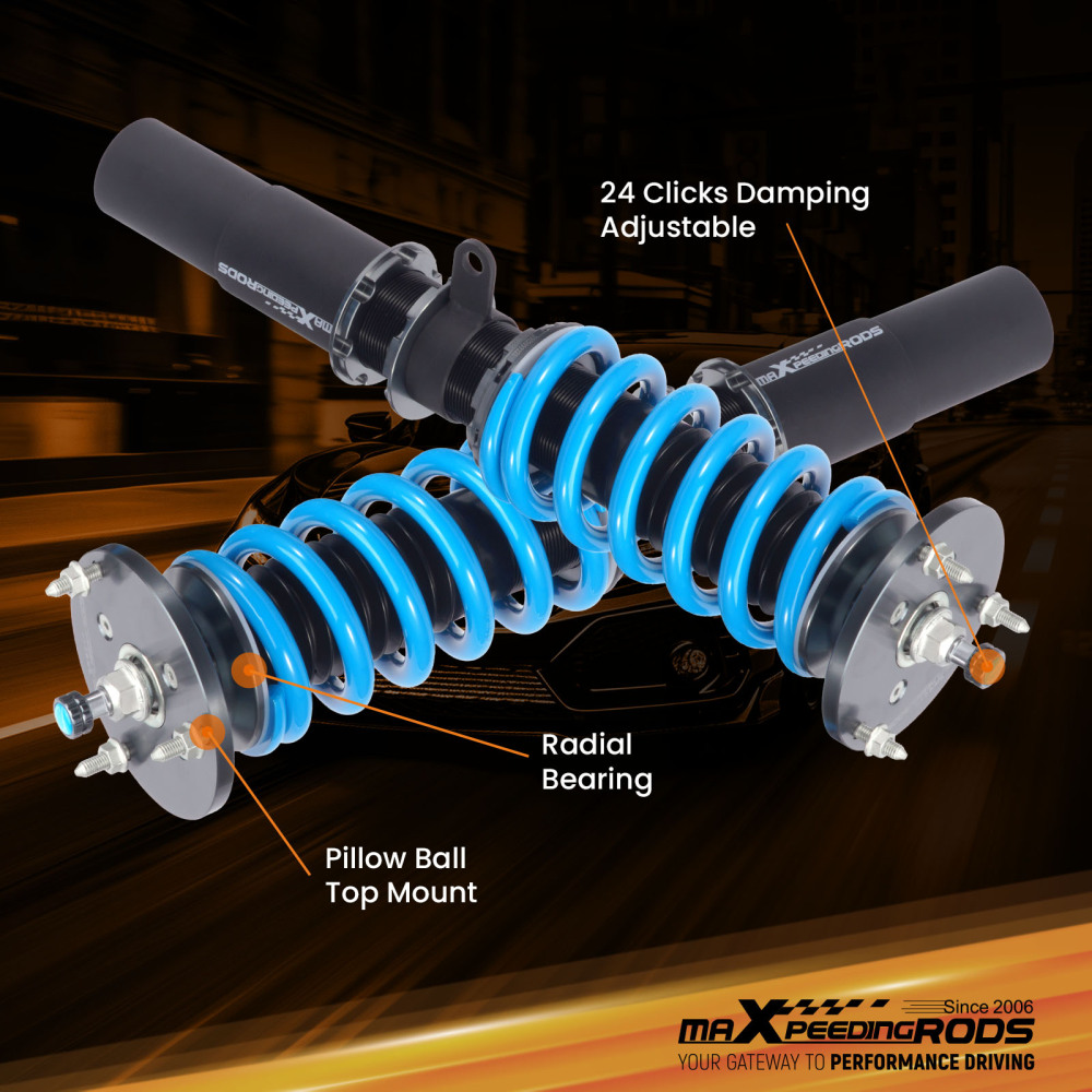 Adjustable Coilover Set compatible for BMW 5 Series E60 Sedan AWD 2004 2005 2006 2007-2010 Lowering Kit