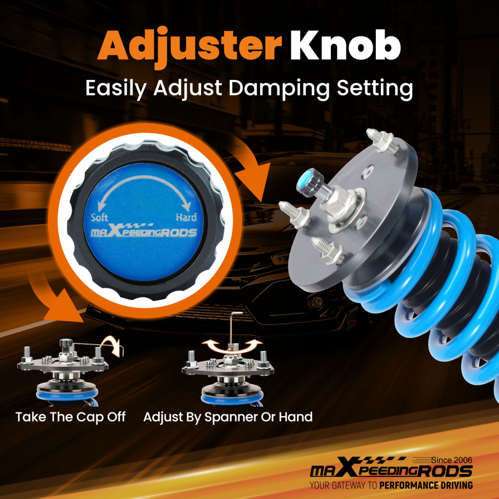 Adjustable Coilover Set compatible for BMW 5 Series E60 Sedan AWD 2004 2005 2006 2007-2010 Lowering Kit