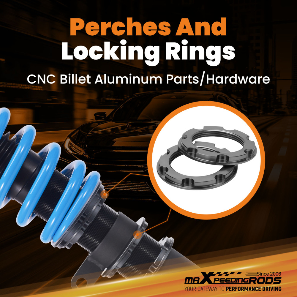 Adjustable Coilover Set compatible for BMW 5 Series E60 Sedan AWD 2004 2005 2006 2007-2010 Lowering Kit