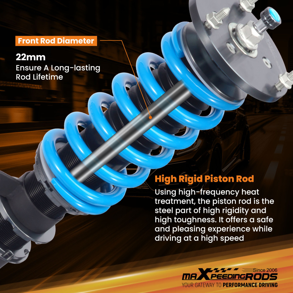 Adjustable Coilover Set compatible for BMW 5 Series E60 Sedan AWD 2004 2005 2006 2007-2010 Lowering Kit