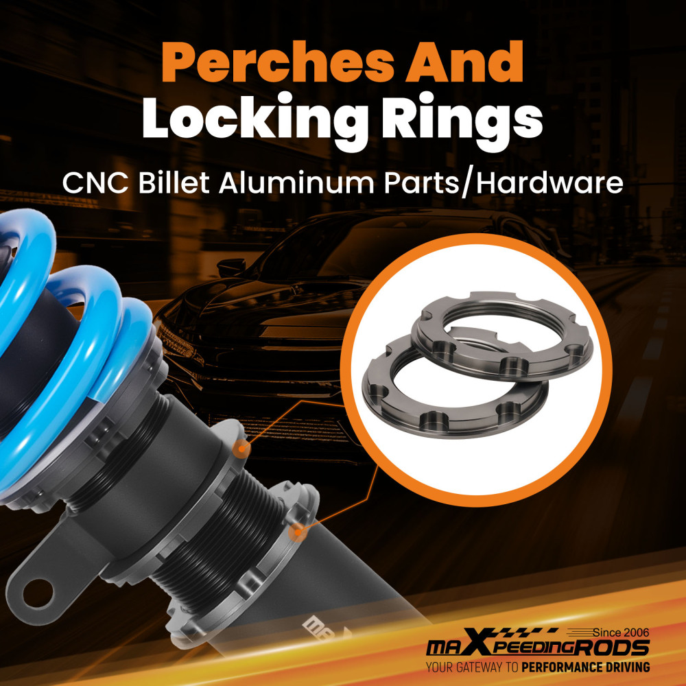 Suspension Parts Adjustable Amortiguador compatible para Bmw Serie 5 E60 Sedan 2004-2010