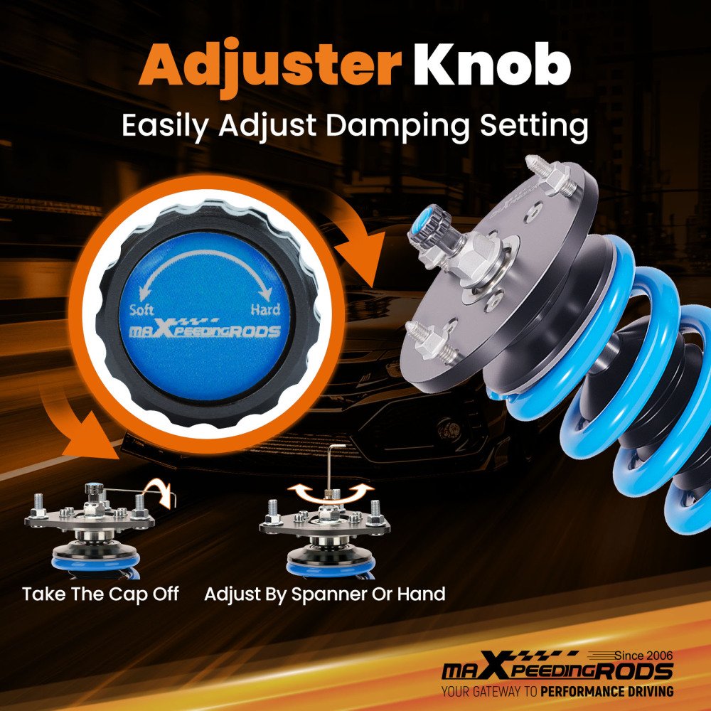 Suspension Parts Adjustable Amortiguador compatible para Bmw Serie 5 E60 Sedan 2004-2010