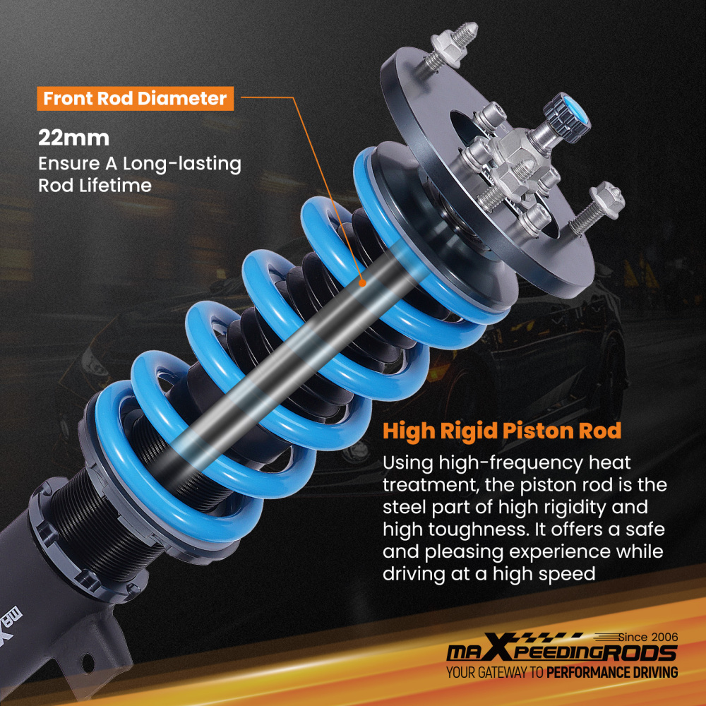 T6 Coilover Kit compatible for BMW 1 Series E82 Coupe (2008-2013) All Engines RWD