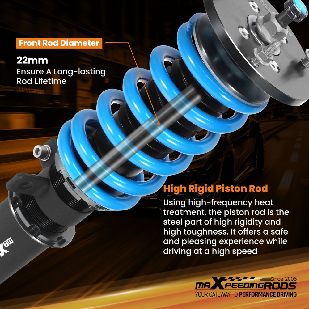 24 Ways Adjustable Damper Coilovers compatible for BMW Z4 E85 E86 Lowering Suspension Kit