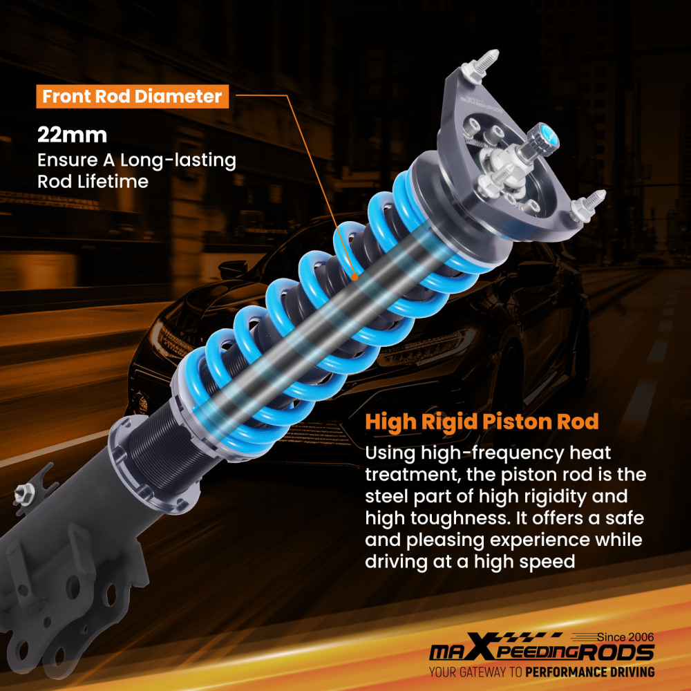 MaXpeedingrods T6 Coilover 24 Level Damper Shock compatible for Scion XB 2004-2006