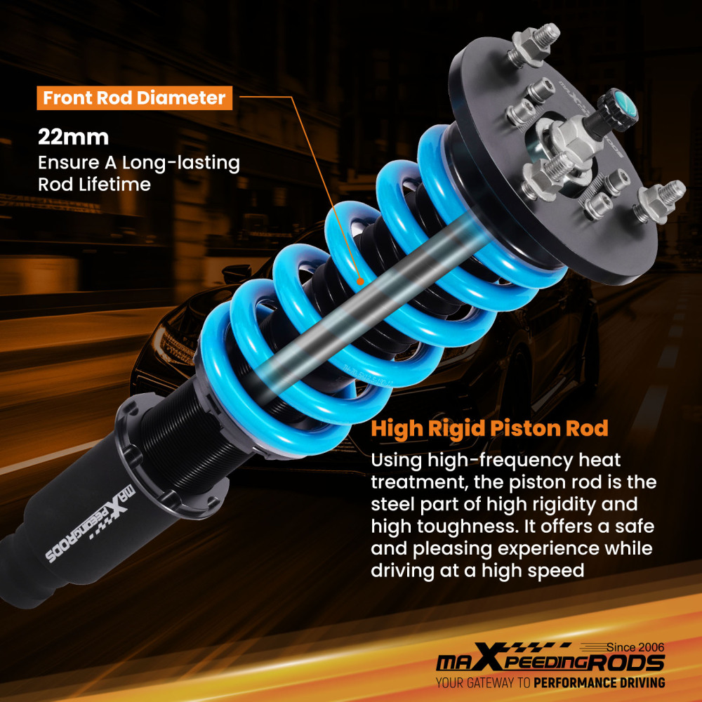 MaXpeedingrods Adjustable Coilovers Lowering Kit Compatible For Mitsubishi Eclipse 95-99
