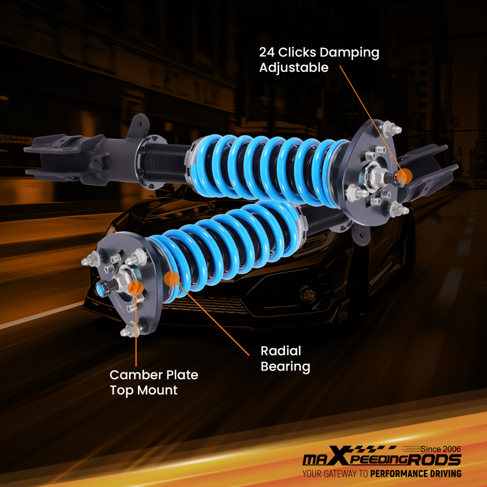 MaXpeedingrods T6 Coilovers Shocks Kit compatible for Mitsubishi Eclipse Cross AWD/Compatible for FWD 18+