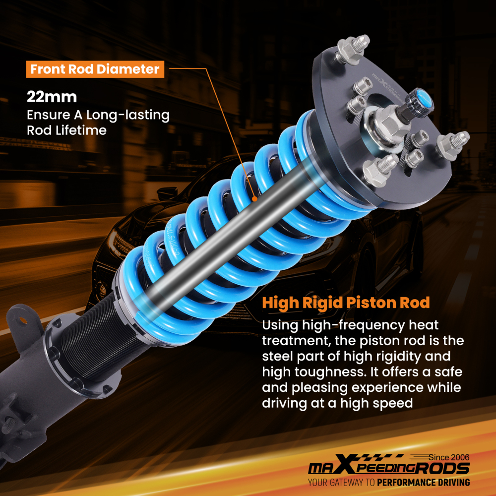 MaXpeedingrods T6 Coilovers Shocks Kit compatible for Mitsubishi Eclipse Cross AWD/Compatible for FWD 18+