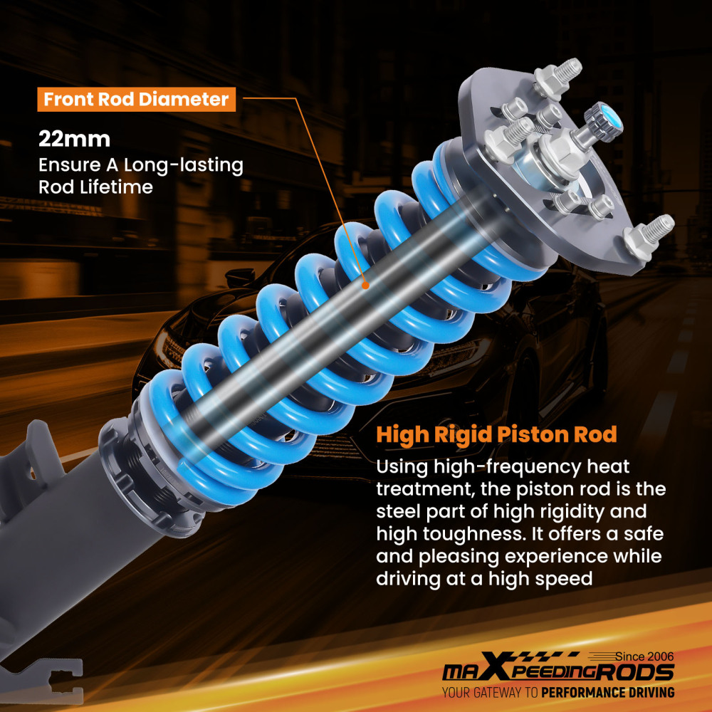 MaXpeedingrods T6 Coilover Struts compatible for Infiniti FX35 FX45 (S50) AWD / RWD 03-08