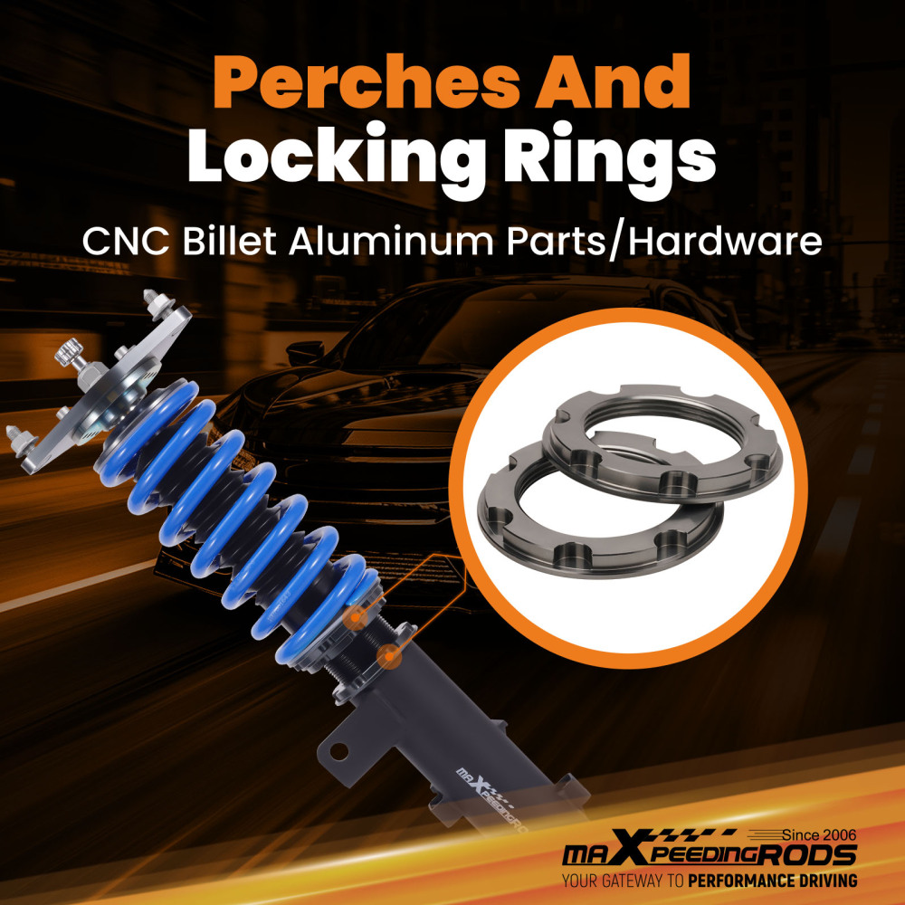 MaXpeedingrods T6 Coilovers 24 Way Damper Lowering Kit compatible for Kia Forte 2014-2018