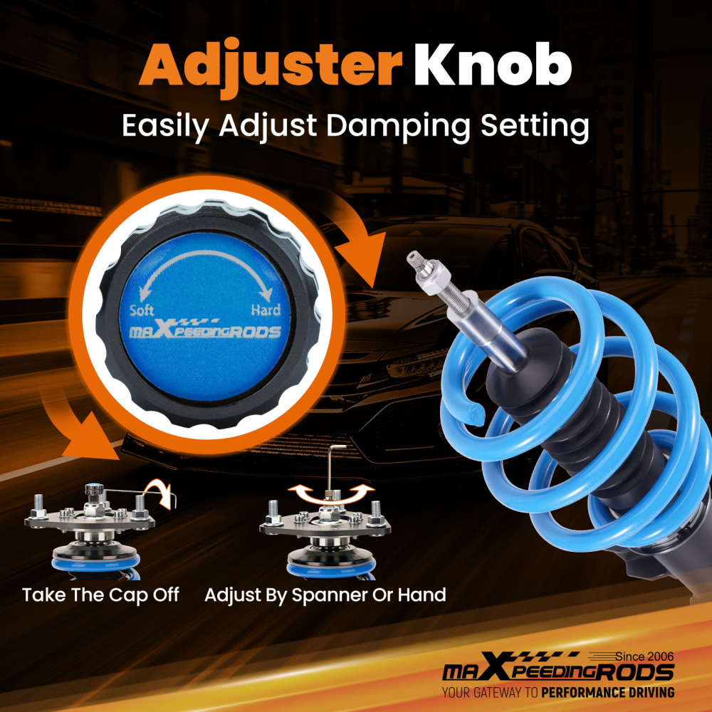 MaXpeedingrods T6 COILOVER 24 Levels Suspension Kit compatible for Ford Fusion 2013-2020