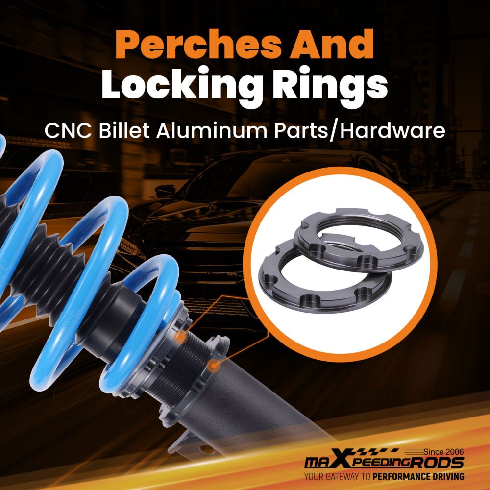 MaXpeedingrods T6 COILOVER 24 Levels Suspension Kit compatible for Ford Fusion 2013-2020