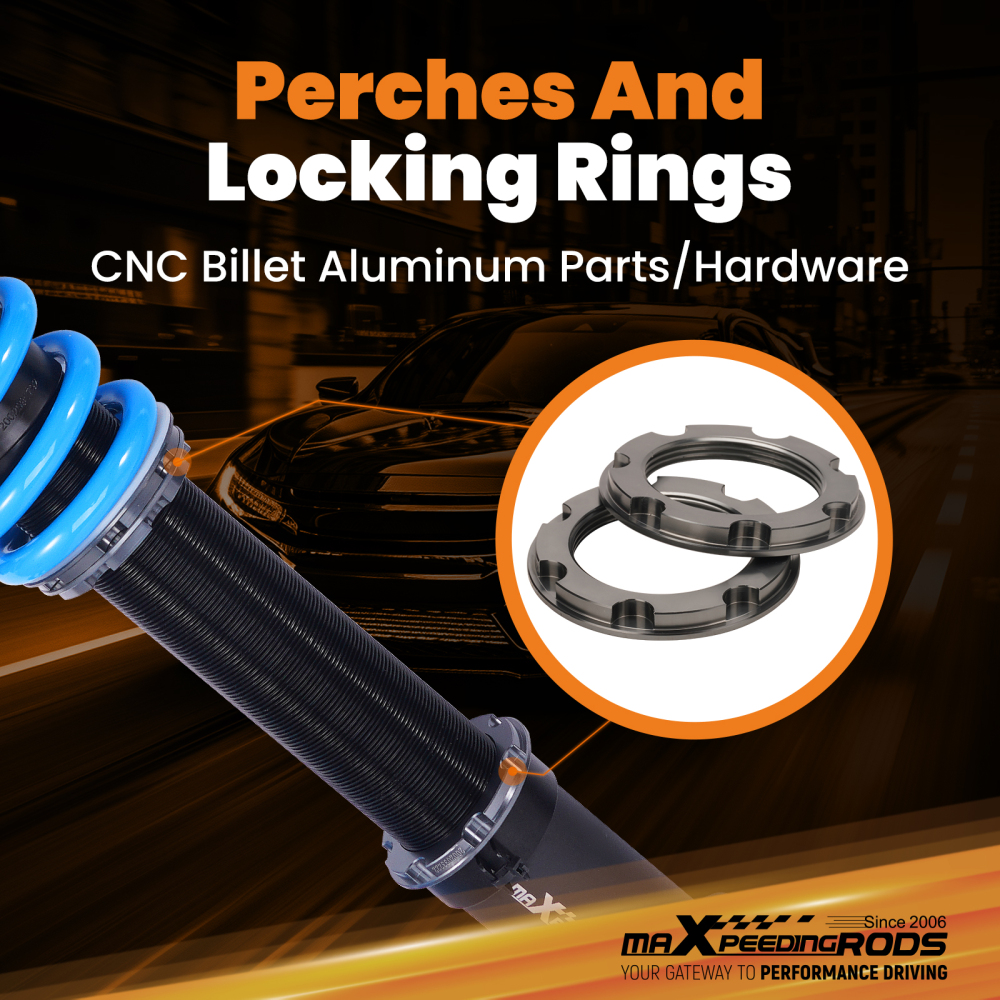 Coilovers Lowering Kit 24 Way ADJUSTABLE Damping compatible for LEXUS GS350/GS450h 13-20