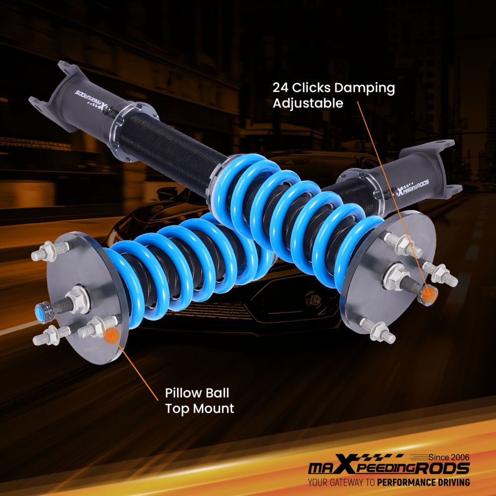 Coilovers Lowering Kit 24 Way ADJUSTABLE Damping compatible for LEXUS GS350/GS450h 13-20