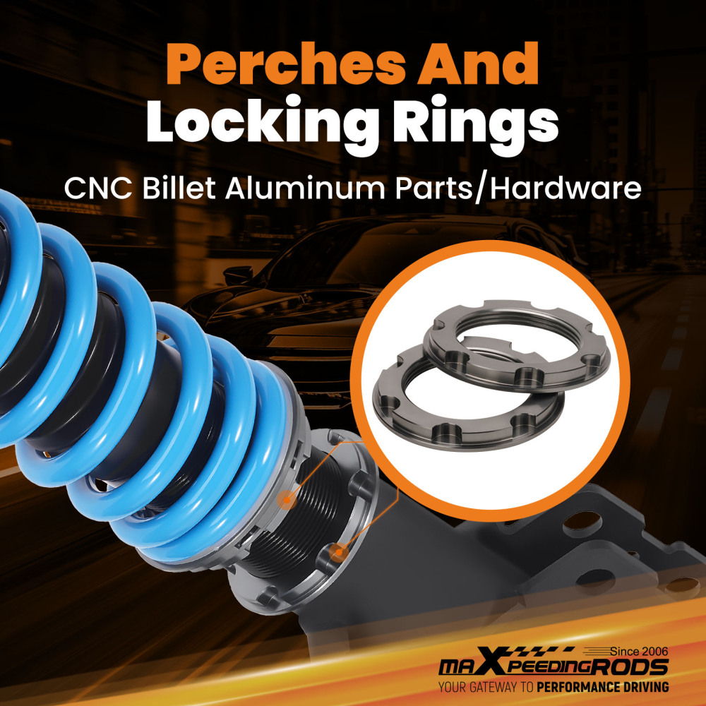 MaXpeedingrods T6 Coilovers Lowering Kit compatible for Hyundai Genesis Coupe (BK) 2008-10