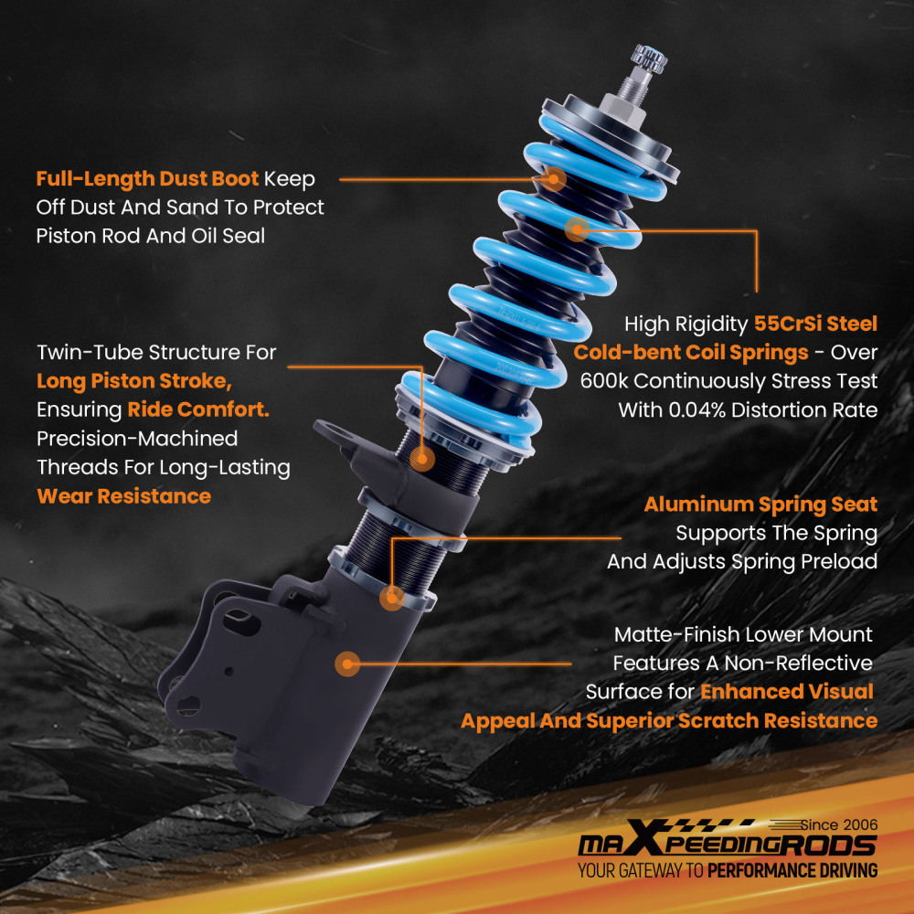 T6 Adjustable Coilovers compatible for Holden Commodore VR VS Sedan Wagon Ute 1993-1997