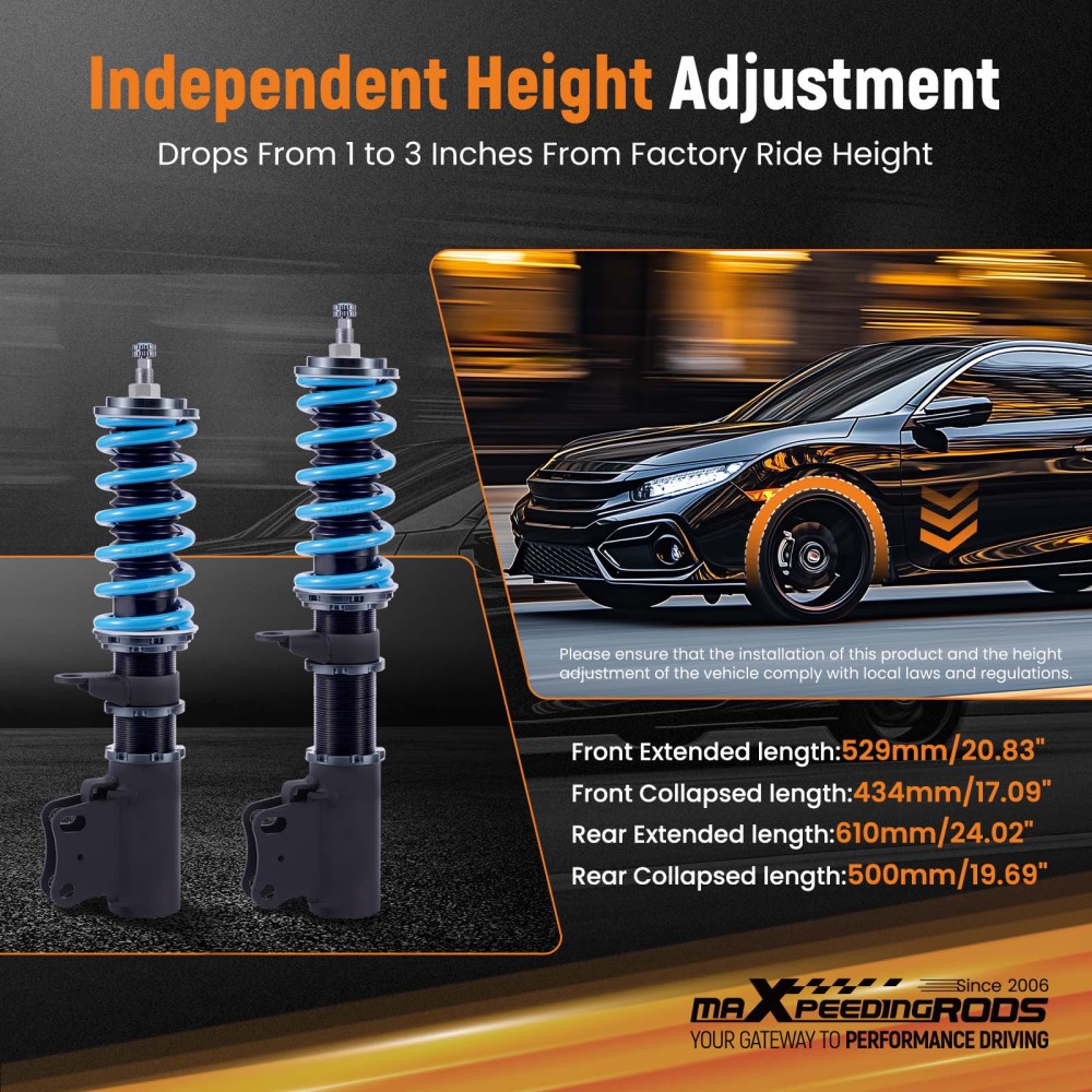 T6 Adjustable Coilovers compatible for Holden Commodore VR VS Sedan Wagon Ute 1993-1997