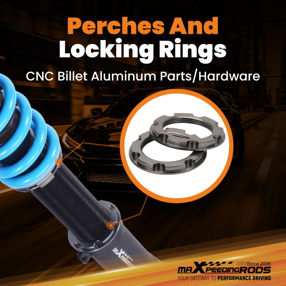 MaXpeedingrods T6 Coilovers 24 Way Damper Suspension compatible for Lexus IS200T 17-25 RWD