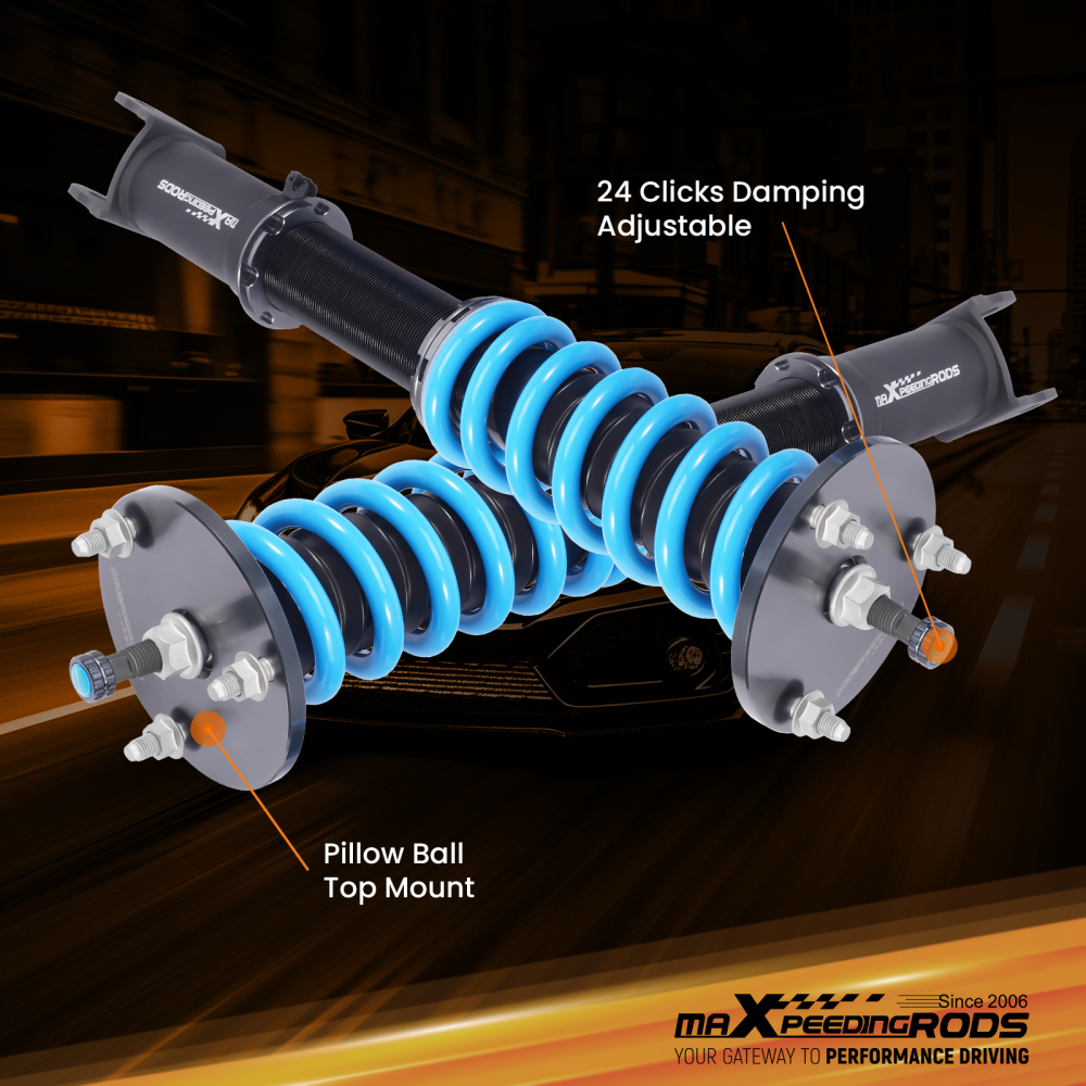 MaXpeedingrods T6 Coilovers 24 Way Damper Suspension compatible for Lexus IS200T 17-25 RWD