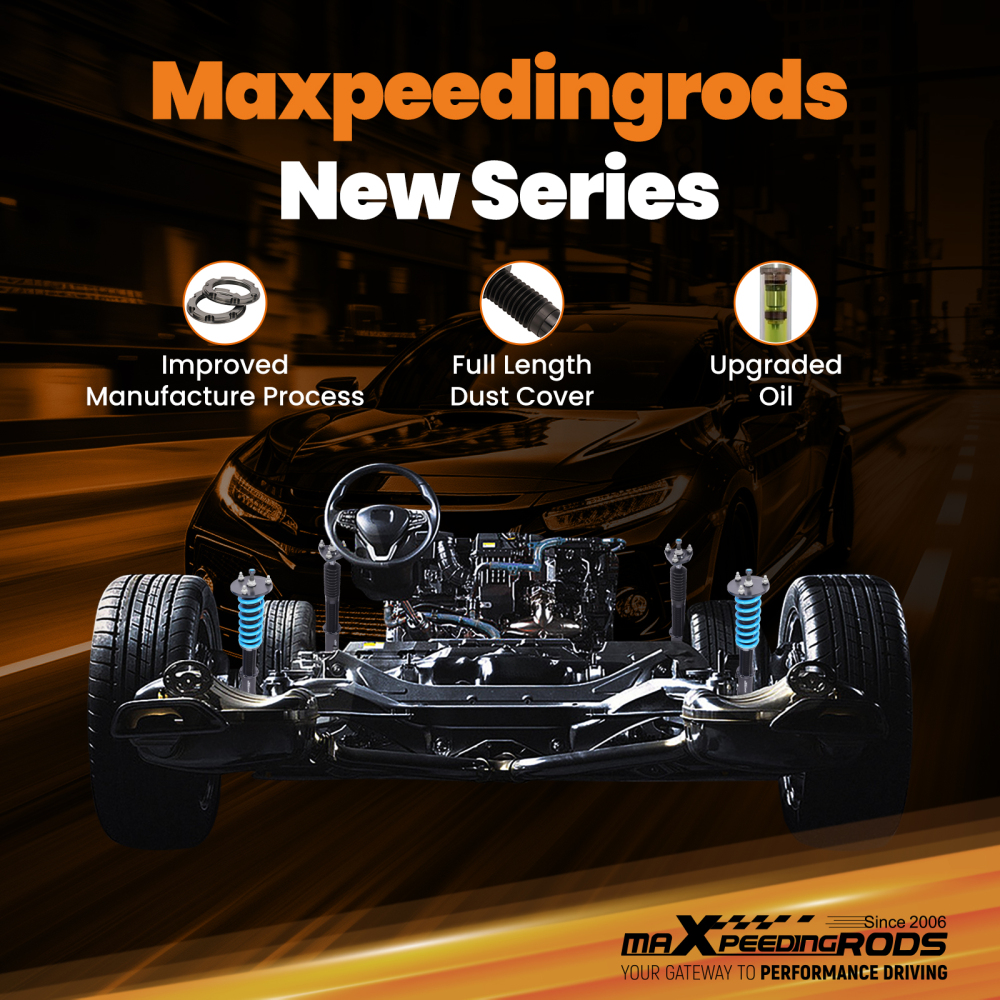 MaXpeedingrods T6 Coilovers 24 Way Damper Suspension compatible for Lexus IS200T 17-25 RWD