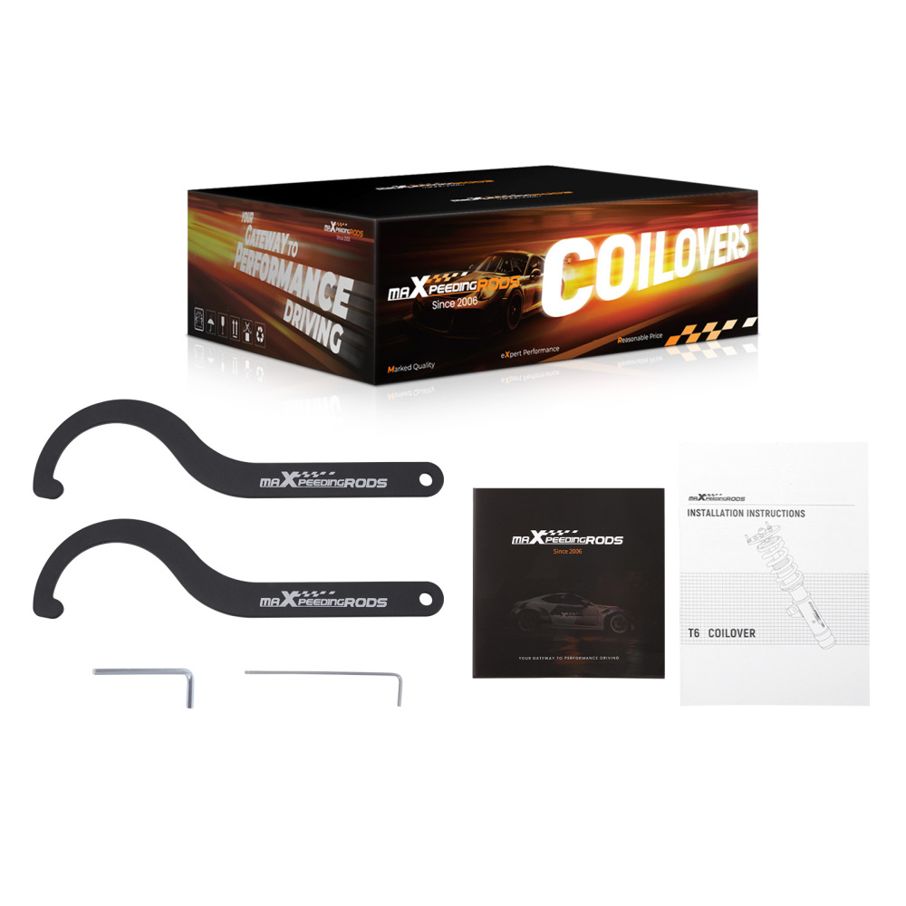 Coilovers Suspension Kit compatible for VW Golf MK5 MK6 GTI,DTI 2003-2012 49.5mm Strut