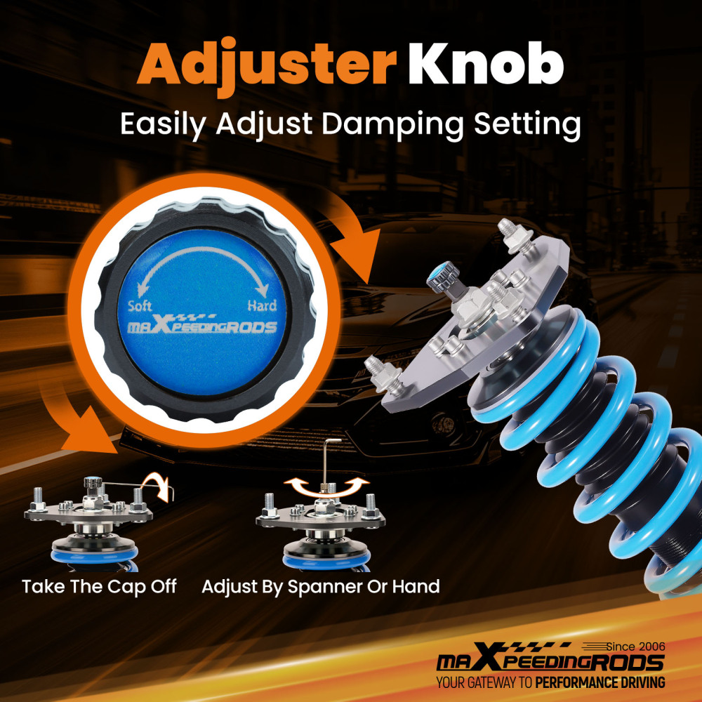 MaXpeedingrods COT6 Coilovers Suspension compatible for Mitsubishi Lancer 2002 03 04 05 06 lowering kit