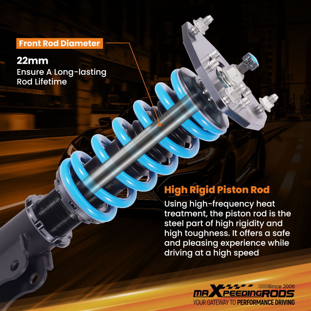 MaXpeedingrods COT6 Coilovers Suspension compatible for Mitsubishi Lancer 2002 03 04 05 06 lowering kit