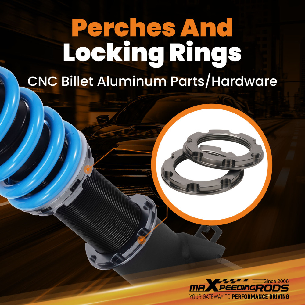 MaXpeedingrods Adjustable Coilovers Lowering Kit compatible for Subaru Legacy 2010-2014